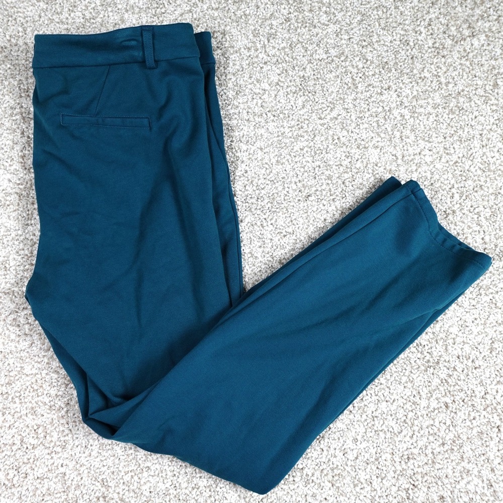 Kut from the Kloth Diana Skinny Ponte Pants Teal‎ Blue Womens 12 SB20201